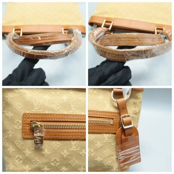 100% Authentic Louis Vuitton  Brown Monogram Cloth Shoulder Bag 778-111024 - Picture 7 of 12